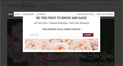 Desktop Screenshot of heirloomroses.com